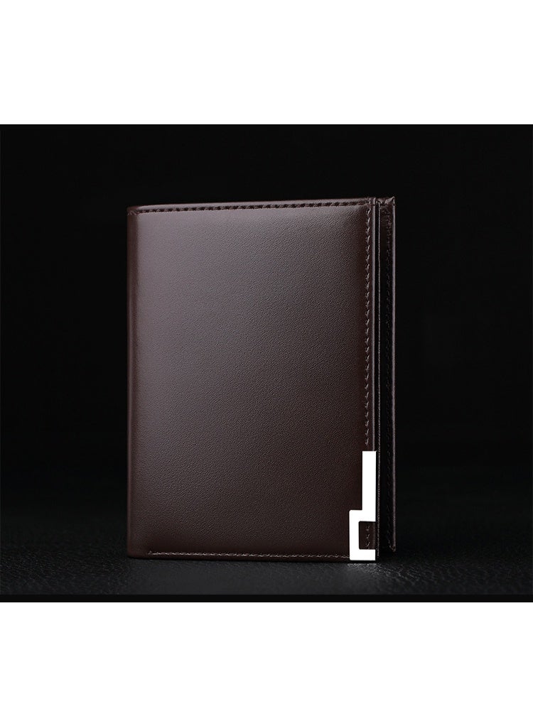 ويليامبولو WilliamPOLO متعددة فتحة الرجال قصيرة سحاب الجلد حقيبة بطاقة مصرفية محفظة الشباب محفظة - Image 5